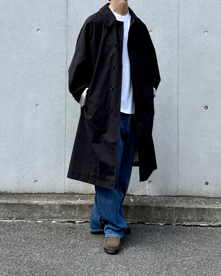 nanamica / Cotton CORDURA WINDSTOPPER Balmacaan Coat / Black / S26FB041