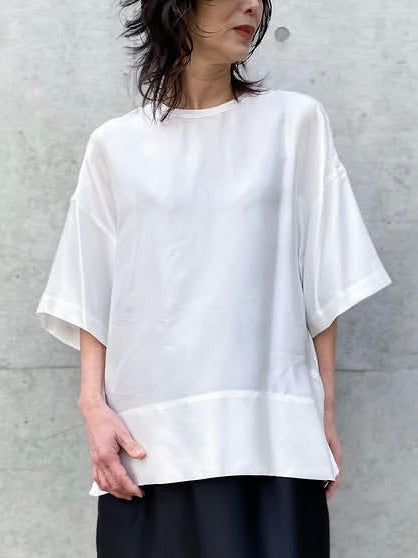 BLAMINK / インティメイト シルク ショートスリーブ / WHITE / 7939-230-0004