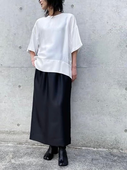 BLAMINK / インティメイト シルク ショートスリーブ / WHITE / 7939-230-0004