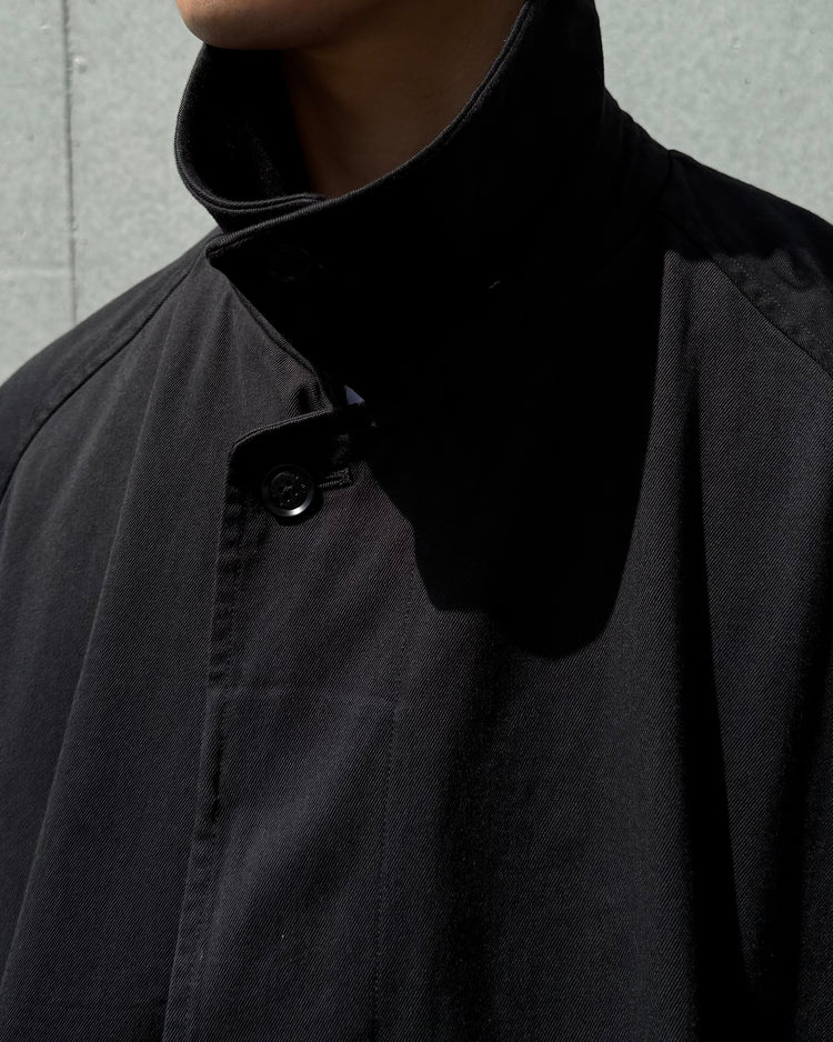 nanamica / Cotton CORDURA WINDSTOPPER Balmacaan Coat / Black / S26FB041
