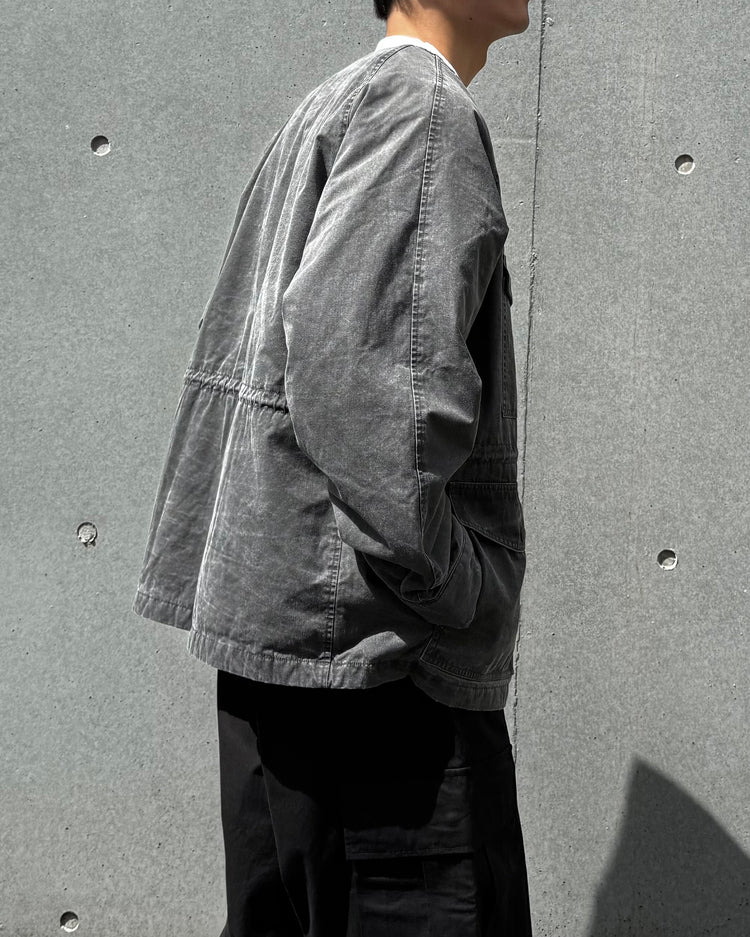 nanamica / Cotton CORDURA Insulation Collarless Jacket / Gray / S26FA050