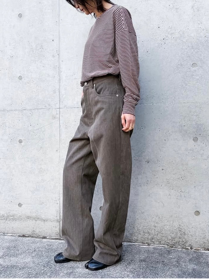 BLAMINK / RESORT コットン５ポケットパンツ / DK.BROWN / 7914-200-0014