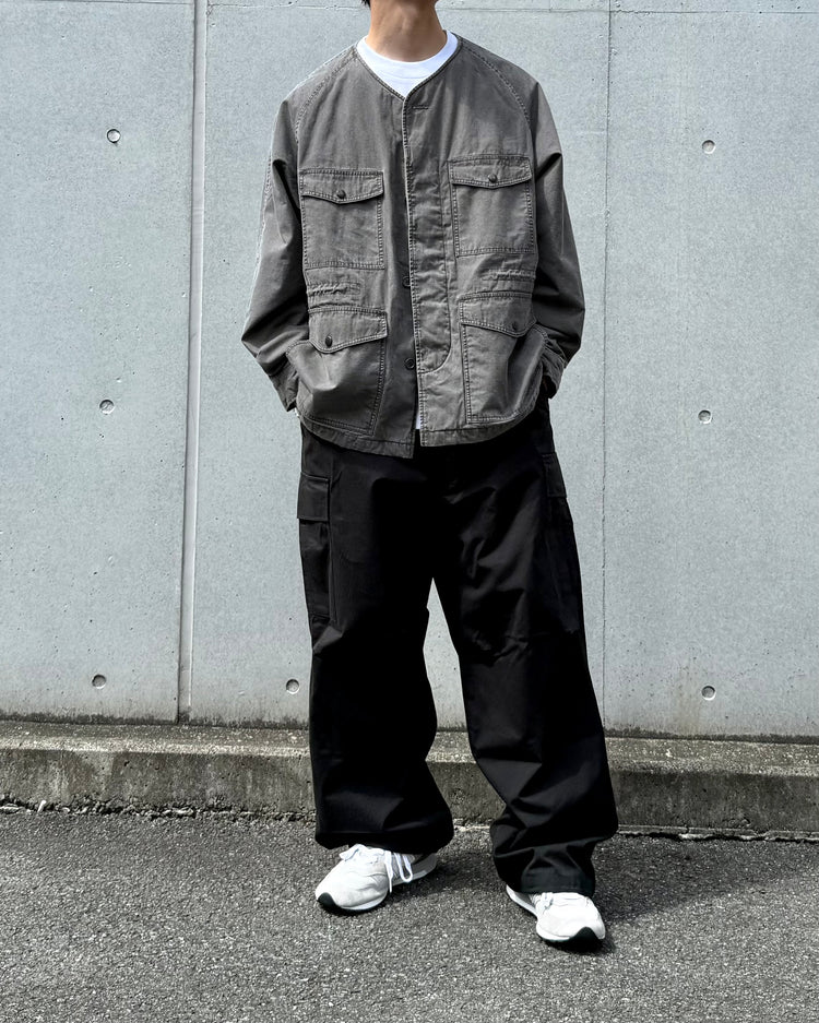 nanamica / Cotton CORDURA Insulation Collarless Jacket / Fade Brown / S26FA050