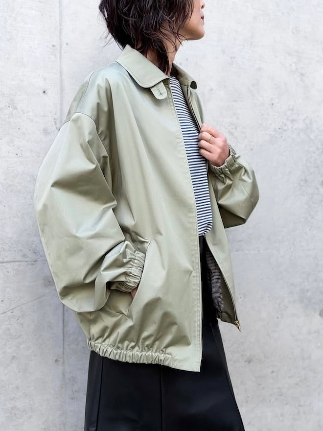BLAMINK / RESORT コットンジップブルゾン / OLIVE / 7925-200-0014