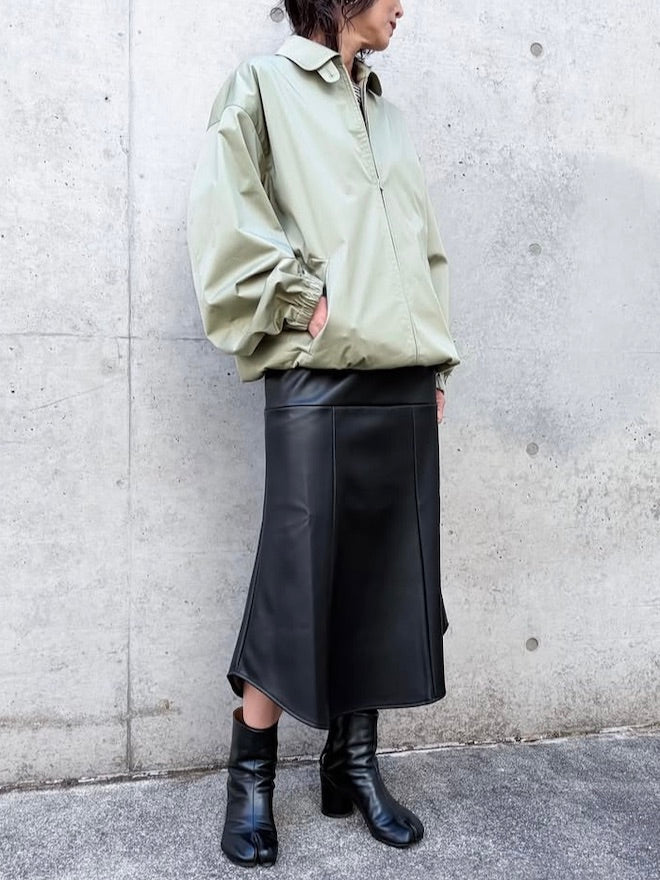 BLAMINK / RESORT コットンジップブルゾン / OLIVE / 7925-200-0014