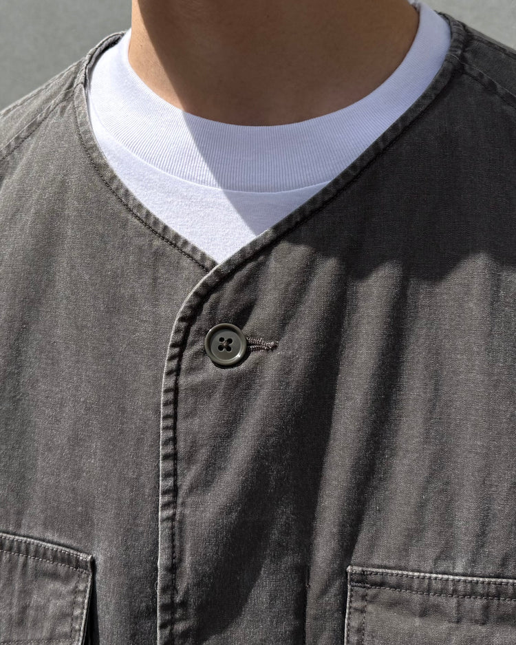 nanamica / Cotton CORDURA Insulation Collarless Jacket / Fade Brown / S26FA050