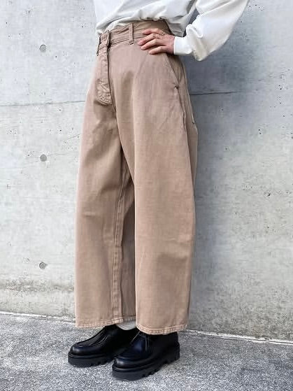 STUDIO NICHOLSON / CHALCO DENIM WIDE CROP PANT / PARCEL