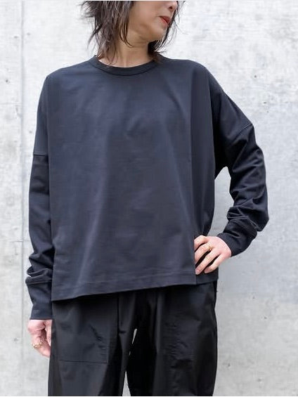 STUDIO NICHOLSON / LOOP LONG SLEEVE T-SHIRT  / BLACK