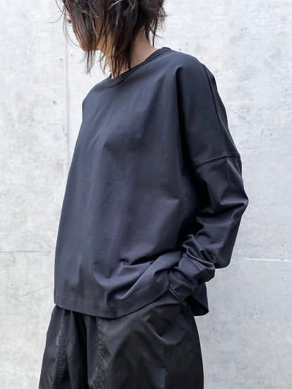 STUDIO NICHOLSON / LOOP LONG SLEEVE T-SHIRT  / BLACK