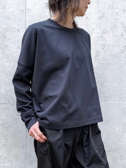 STUDIO NICHOLSON / LOOP LONG SLEEVE T-SHIRT  / BLACK