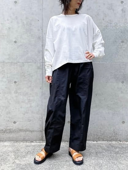 STUDIO NICHOLSON / LOOP LONG SLEEVE T-SHIRT  / OPTIC WHITE