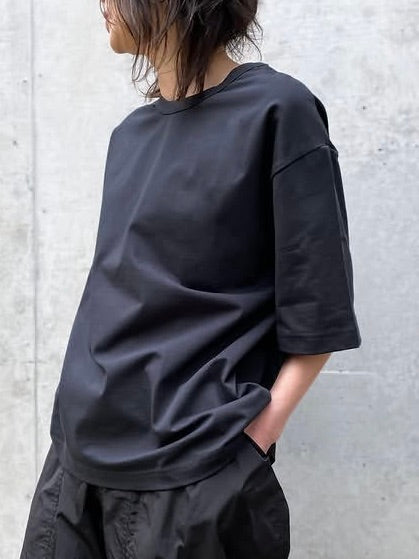 STUDIO NICHOLSON / SHORT SLEEVE T-SHIRT / BLACK