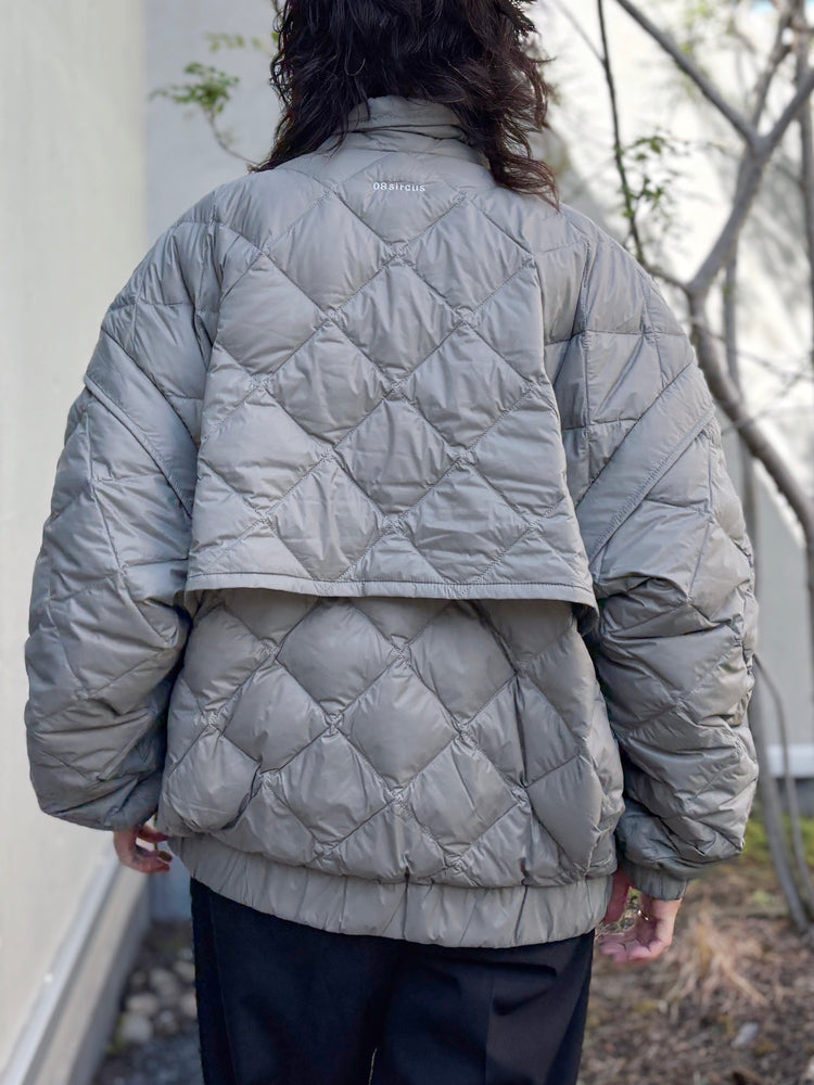 08sircus×TAION / down detachable short blouson reversible / moss gray / S25AW-OT05