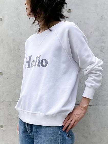 MADISONBLUE / HELLO SWEAT L/S URAKE DYED / WHITE / MB251-7701