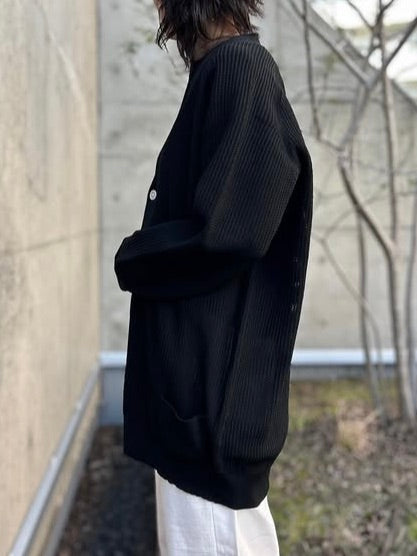 MADISONBLUE / BIG KNIT V CD MESH / BLACK / MB251-8703