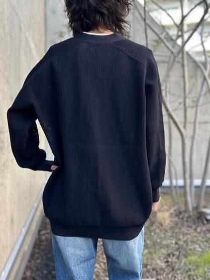 MADISONBLUE / BIG KNIT V CD MESH / NAVY / MB251-8703