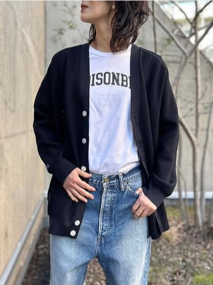 MADISONBLUE / BIG KNIT V CD MESH / NAVY / MB251-8703