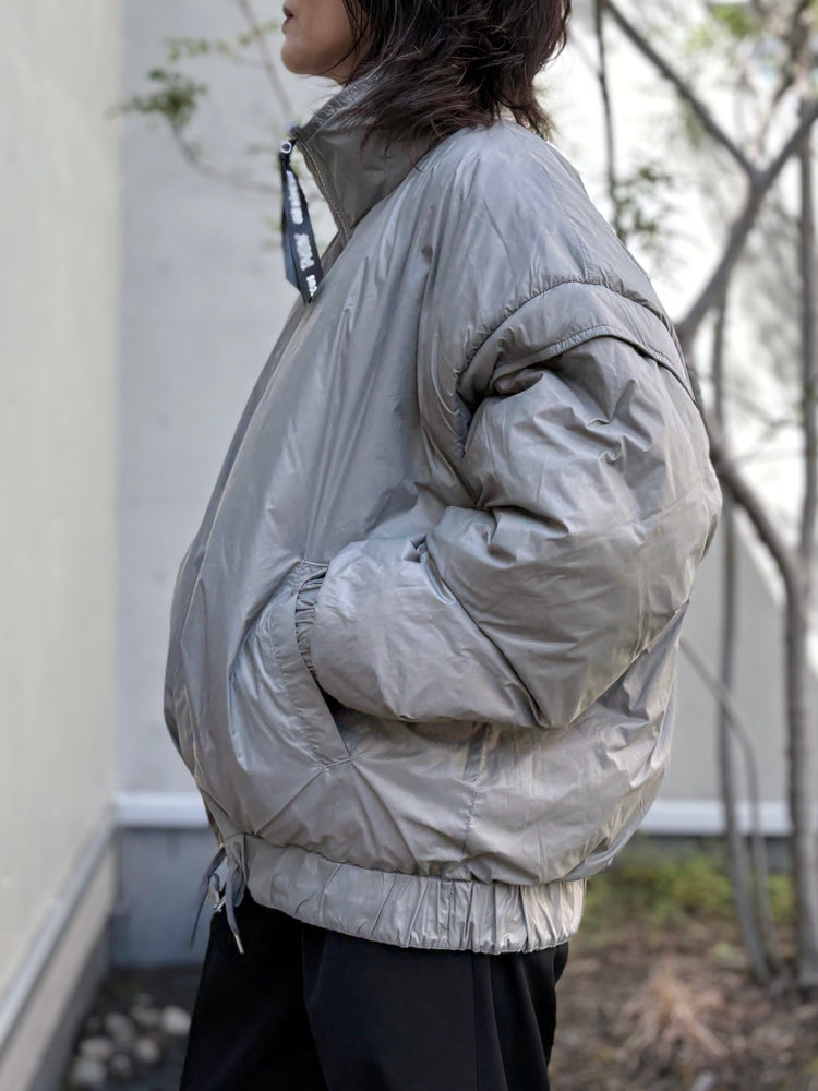 08sircus×TAION / down detachable short blouson reversible / moss gray / S25AW-OT05