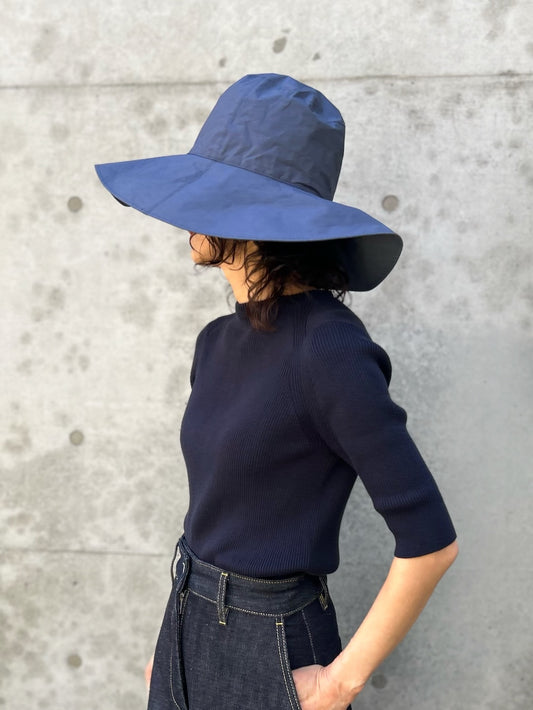 KIJIMA TAKAYUKI / COTTON SOFT HAT (WIDE) / BLUE GRAY / WEYYYY109C