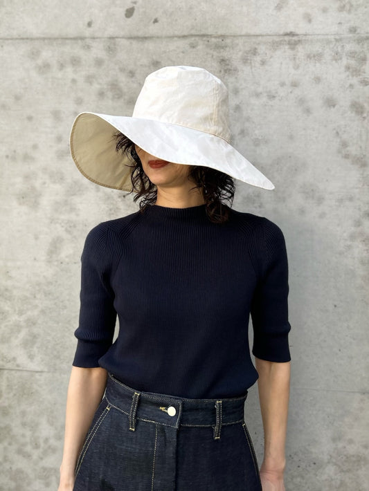 KIJIMA TAKAYUKI / COTTON SOFT HAT (WIDE) / IVORY / WEYYYY109C