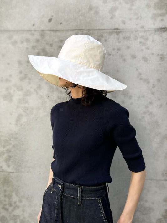 KIJIMA TAKAYUKI / COTTON SOFT HAT (WIDE) / IVORY / WEYYYY109C