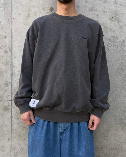 DESCENDANT / PE CREW NECK PIGMENT DYE / GRAY / 261ATDS-CSM03