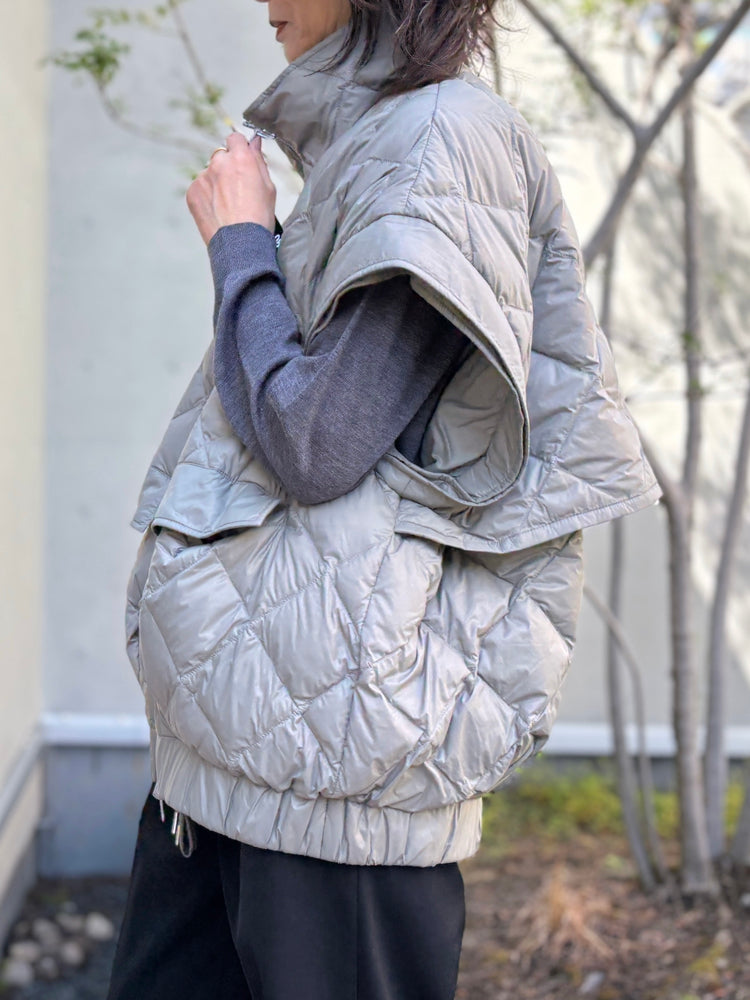 08sircus×TAION / down detachable short blouson reversible / moss gray / S25AW-OT05