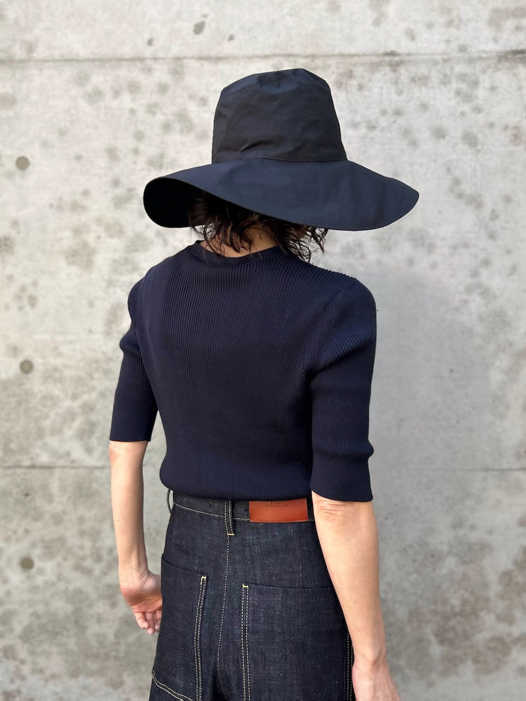 KIJIMA TAKAYUKI / COTTON SOFT HAT (WIDE)/ BLACK / WEYYYY109C