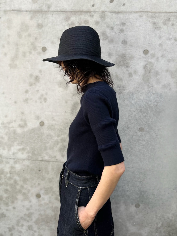 KIJIMA TAKAYUKI / PAPER BRAID SOFT HAT / BLACK / WEYYYY103C