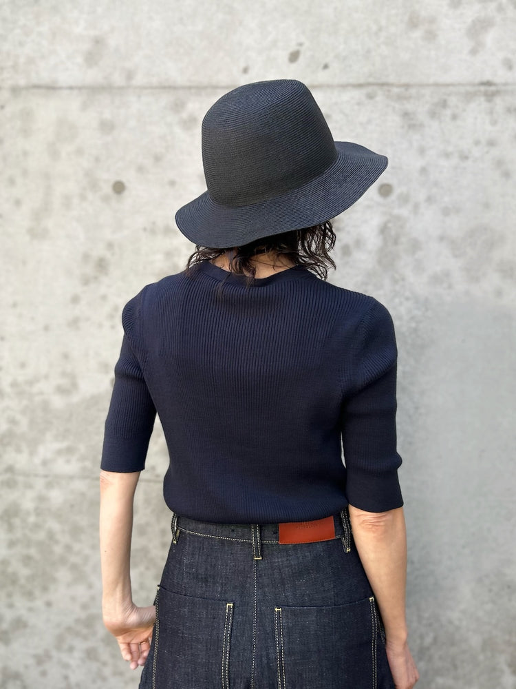 KIJIMA TAKAYUKI / PAPER BRAID SOFT HAT / BLACK / WEYYYY103C