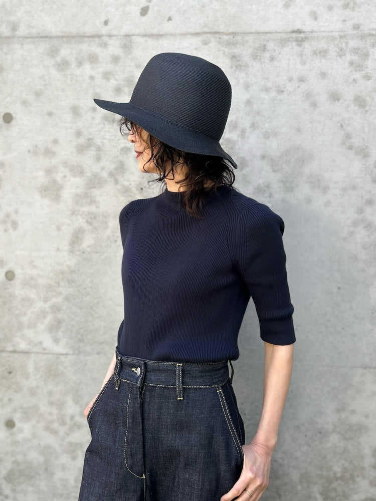 KIJIMA TAKAYUKI / PAPER BRAID SOFT HAT / BLACK / WEYYYY103C