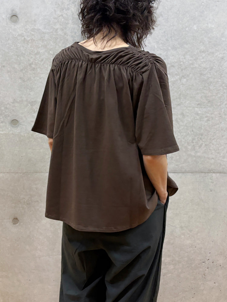 WALANCE / natural dye mint jersey tee / PLUM / 3261-110