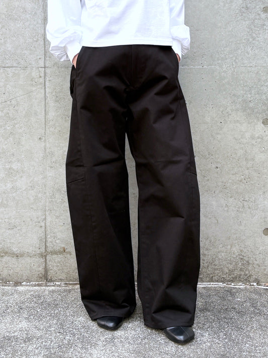 HYKE / COTTON GURKHA PANTS / BLACK / 13391