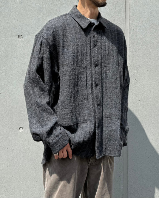 POLYPLOID  / SHIRT JACKET C / CHARCOAL / C-5-001-055