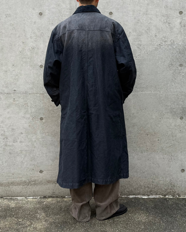 AURALEE / GARMENT-DYED ORGANIC COTTON HEAVY MOLESKIN COAT / A26AC01HM