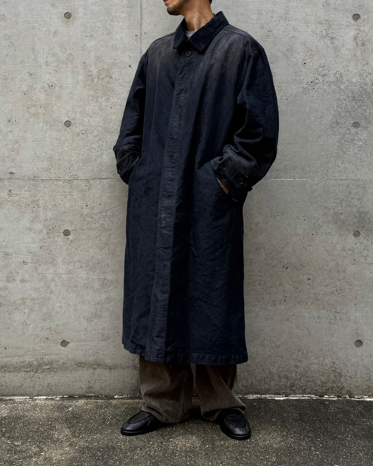 AURALEE / GARMENT-DYED ORGANIC COTTON HEAVY MOLESKIN COAT / A26AC01HM