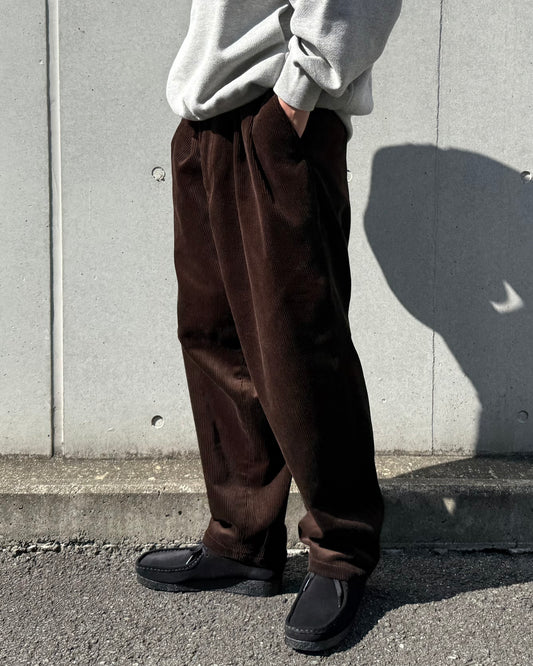 DESCENDANT / DC-3 CORDUROY TROUSERS / BROWN / 252TQDS-PTM04