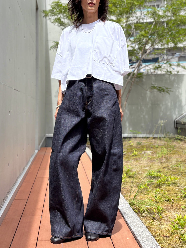 HYKE / BARREL-LEG DENIM JEANS / Original Blue / 13382 /