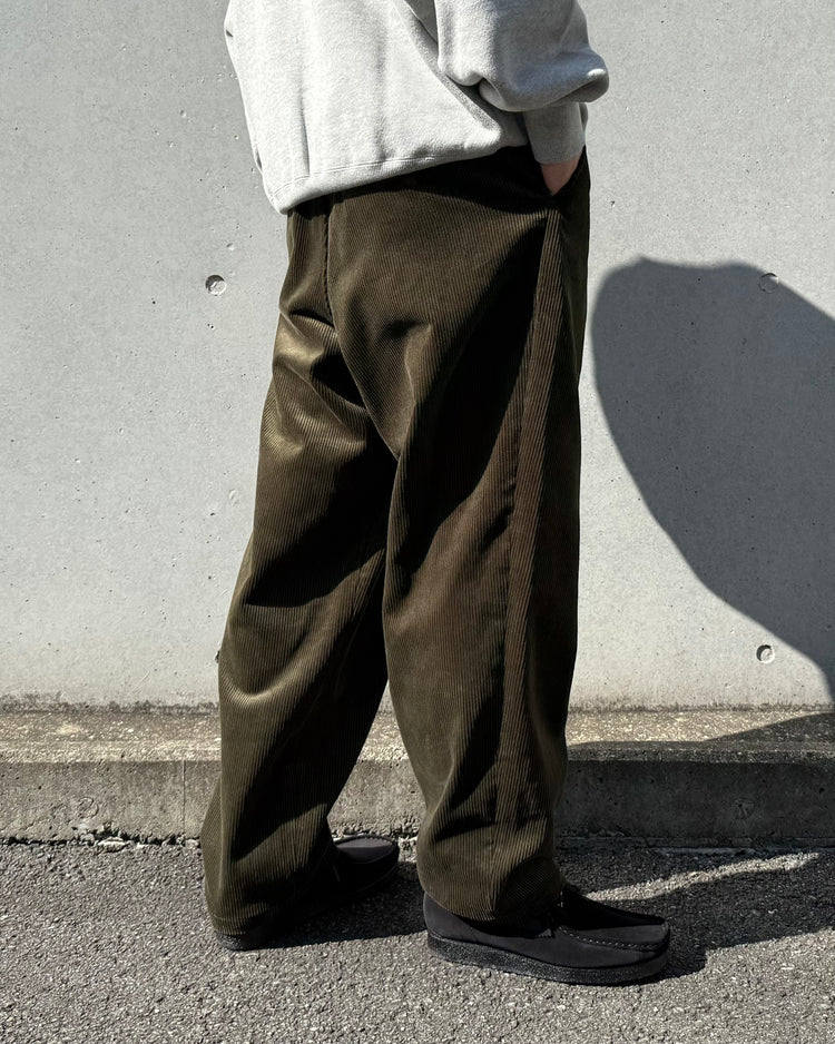 DESCENDANT / DC-3 CORDUROY TROUSERS / OLIVE DRAB / 252TQDS-PTM04