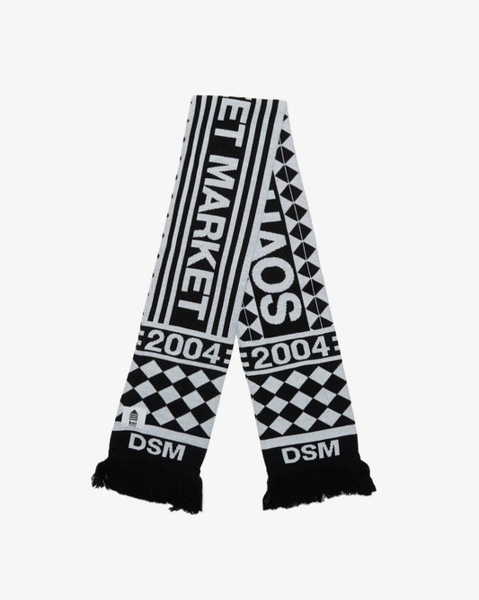DSM KEI NINOMIYA / Unisex Dsm Beautiful Chaos Football Scarf / Black White /  DSM02K041-1