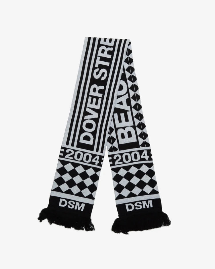 DSM KEI NINOMIYA / Unisex Dsm Beautiful Chaos Football Scarf / Black White /  DSM02K041-1