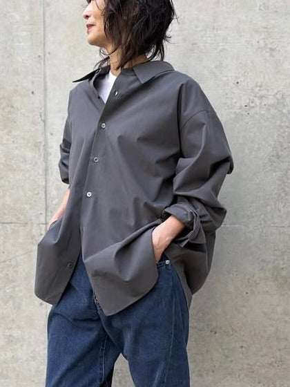 SOPHIE TALKS ABOUT THE WEATHER / OVER SIZE SHIRT / GRAY / COM-26S-SH01