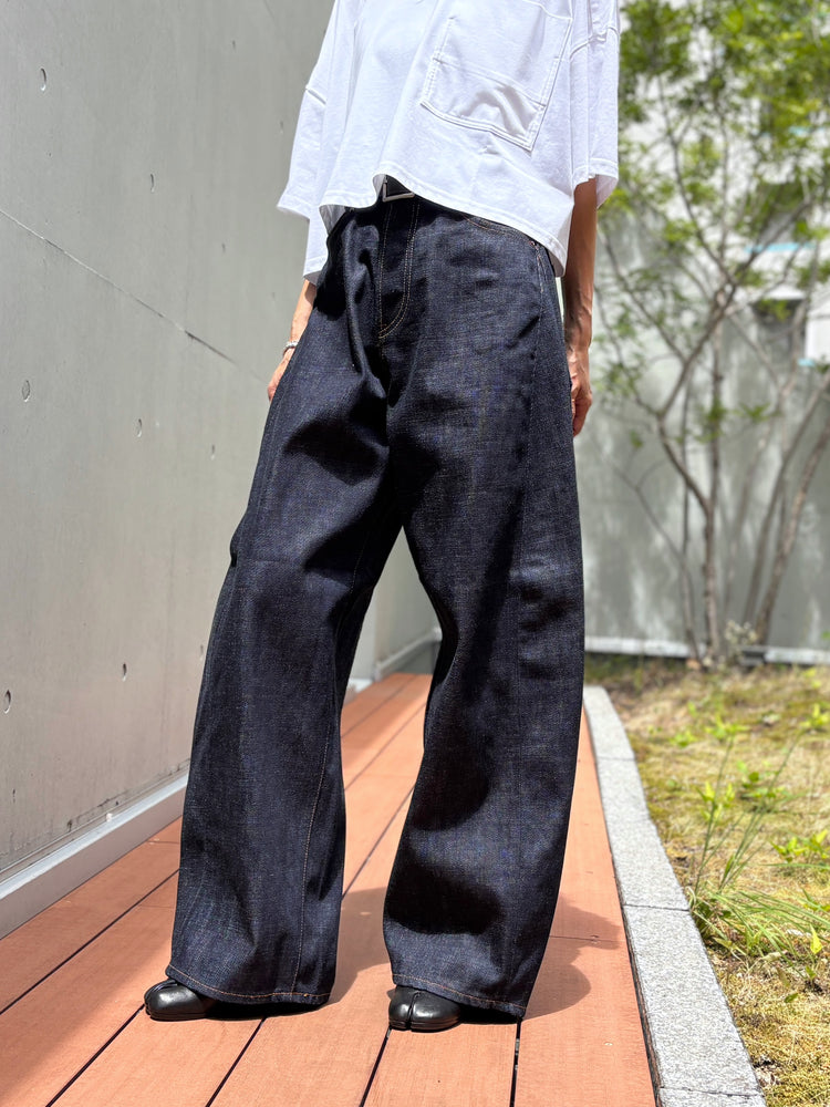 HYKE / BARREL-LEG DENIM JEANS / Original Blue / 13382 /