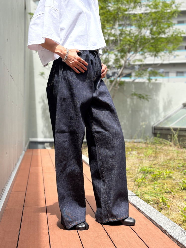HYKE / BARREL-LEG DENIM JEANS / Original Blue / 13382 /