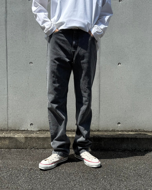 REVERBERATE  / DENIM PANTS (STANDARD) / BLACK / REV-25AW-DP-ST