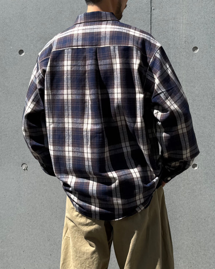 DESCENDANT / MILPITAS PLAID LS SHIRT / BROWN / 262TQDS-SHM03