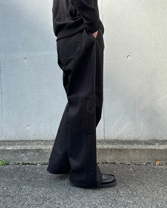 HYKE / COTTON GURKHA PANTS / BLACK / 13391