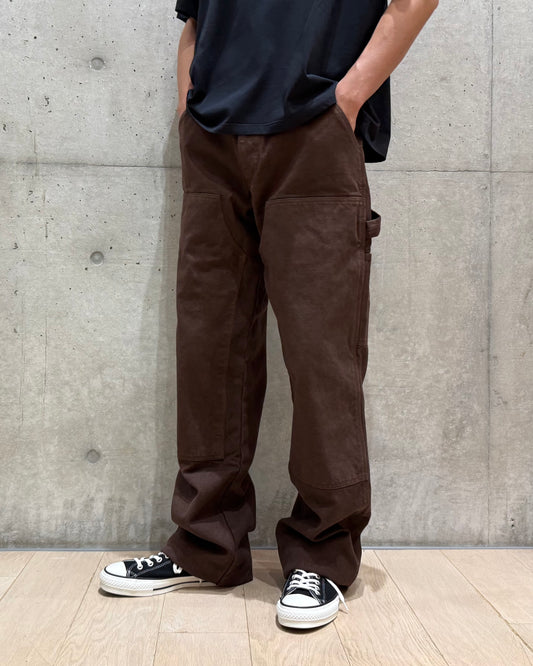 SKY HIGH FARM  / FLANNEL LINED CANVAS DOUBLE KNEE PANTS / BROWN / SHF08P011