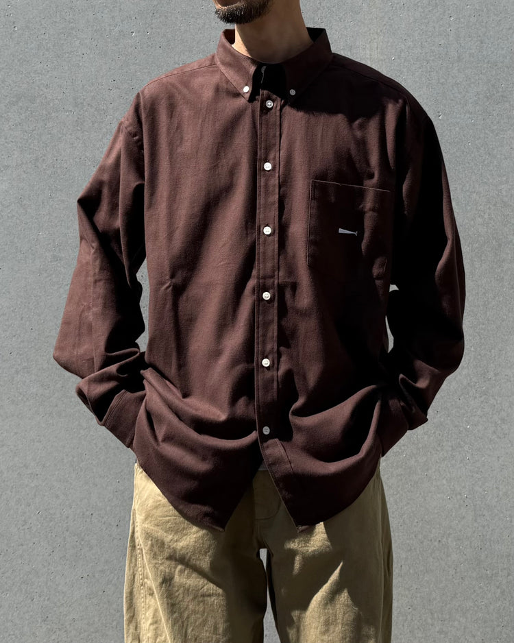 DESCENDANT / PALM FLANNEL LS SHIRT / BROWN / 262CPDS-SHM05