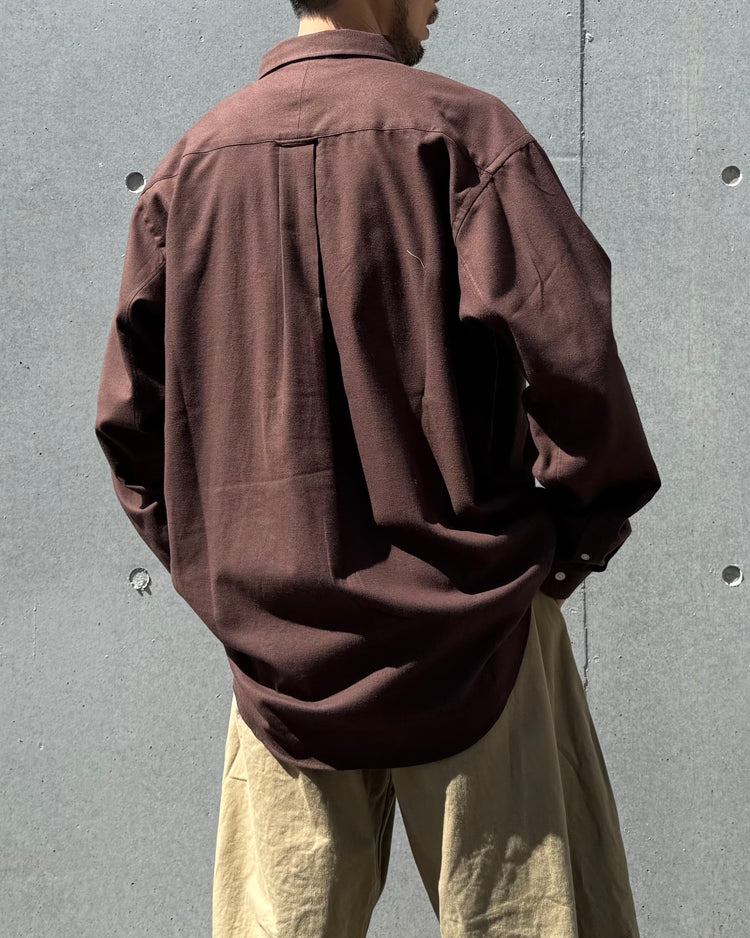 DESCENDANT / PALM FLANNEL LS SHIRT / BROWN / 262CPDS-SHM05